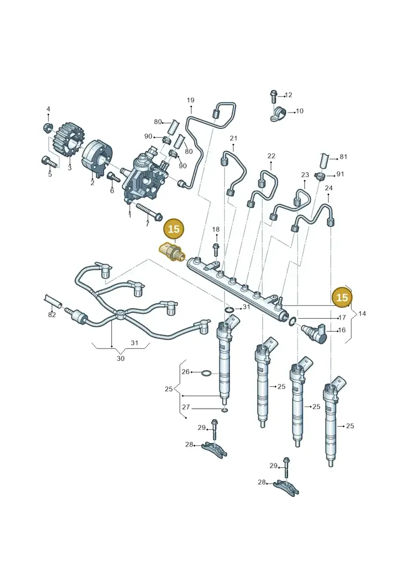 03L906054A — Volkswagen Amarok twin cab (2022-) diagram 683130450, position 15