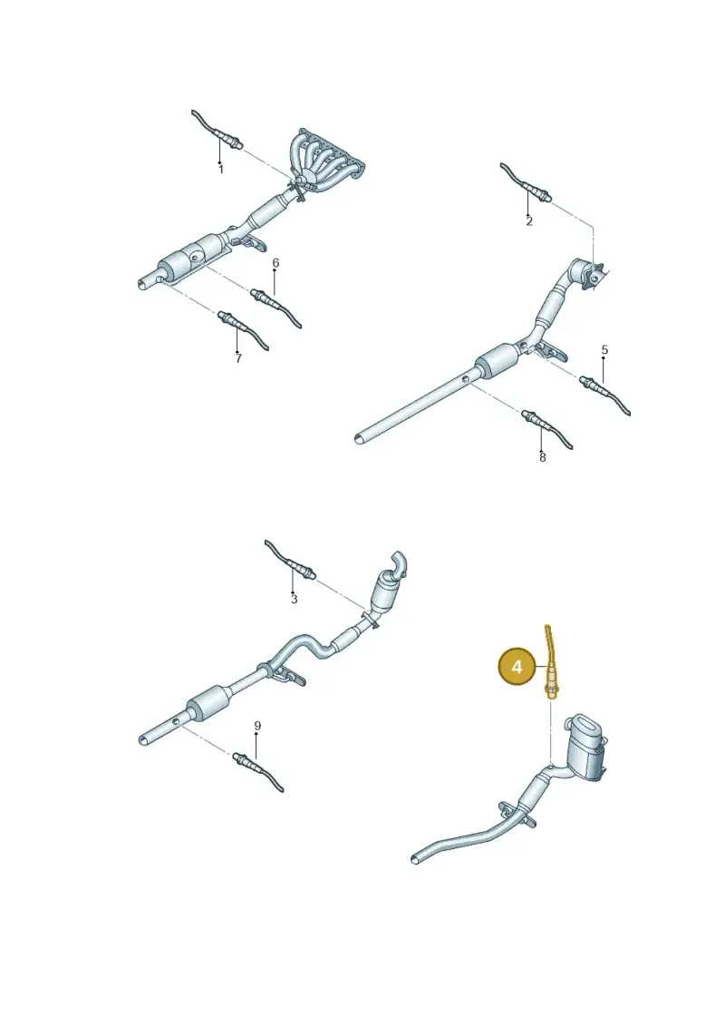 03L906262A — Volkswagen Jetta (2014-2017) diagram 789906100, position 4