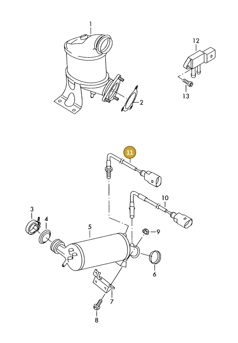 03L906262B — Volkswagen DIES.-IND.-MOT.1,9>2,0 08> (2007-) diagram 423253200, position 11