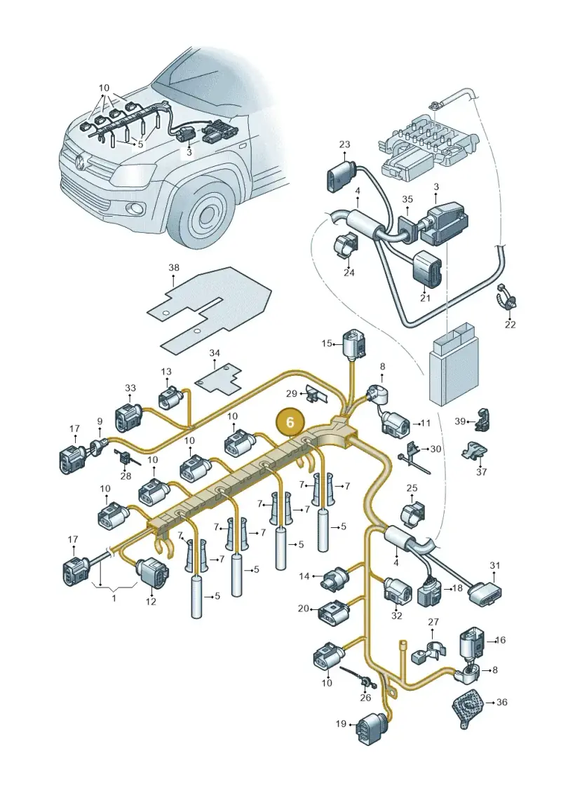 03L971824D — Volkswagen Amarok twin cab (2022-) diagram 894971050, position 6