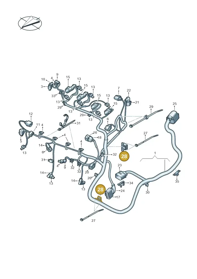 03L971845G — Volkswagen Taigo (2021-2024) diagram 813971080, position 28