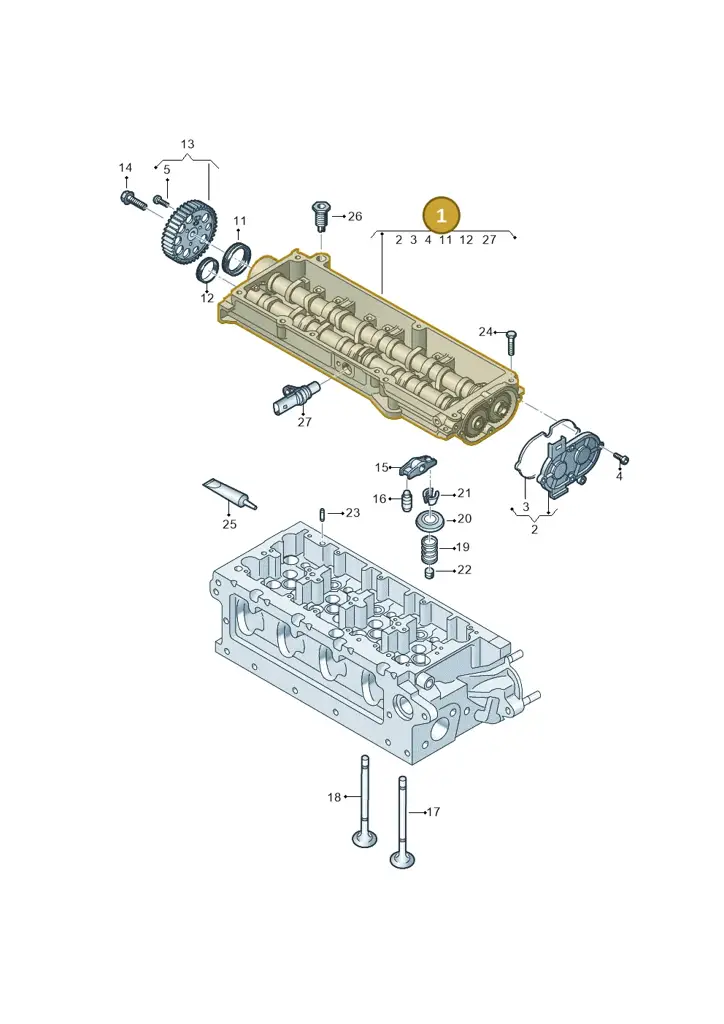 03N103044D — Volkswagen Tiguan 2.0 4Motion (2017-2024) diagram 763109300, position 1