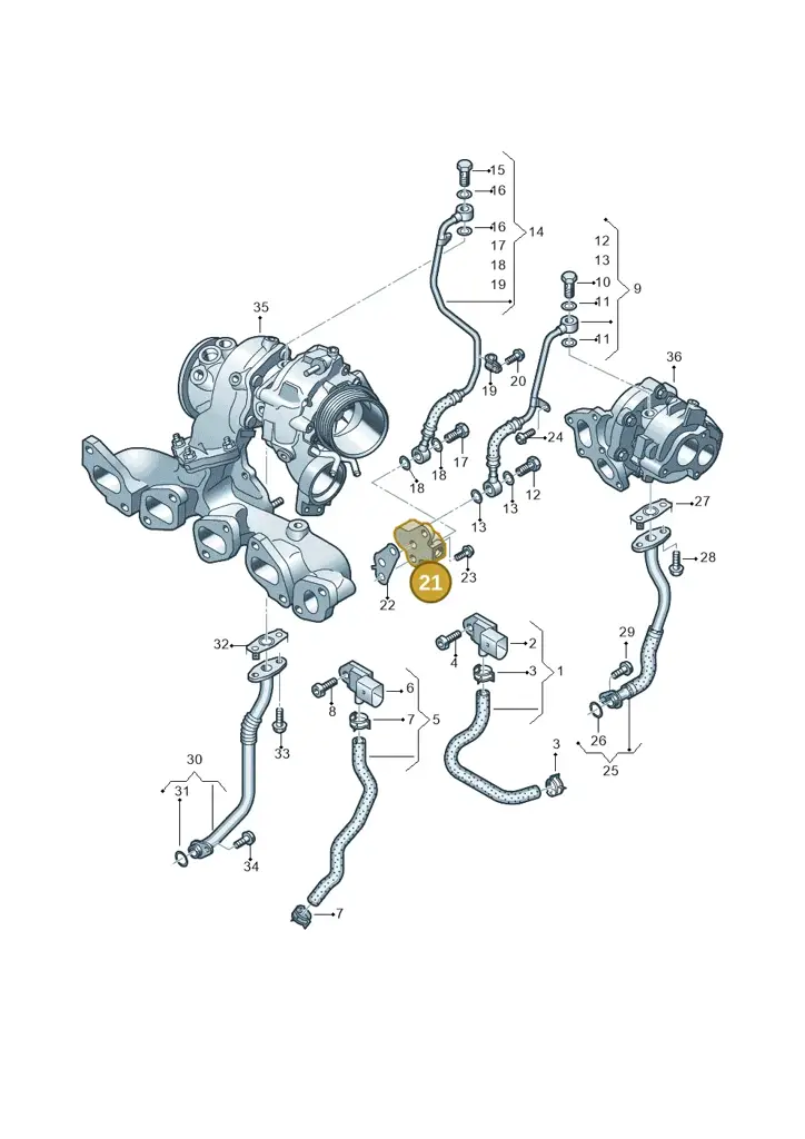 03N103093C — Volkswagen Tiguan 2.0 4Motion (2017-2024) diagram 793145680, position 21