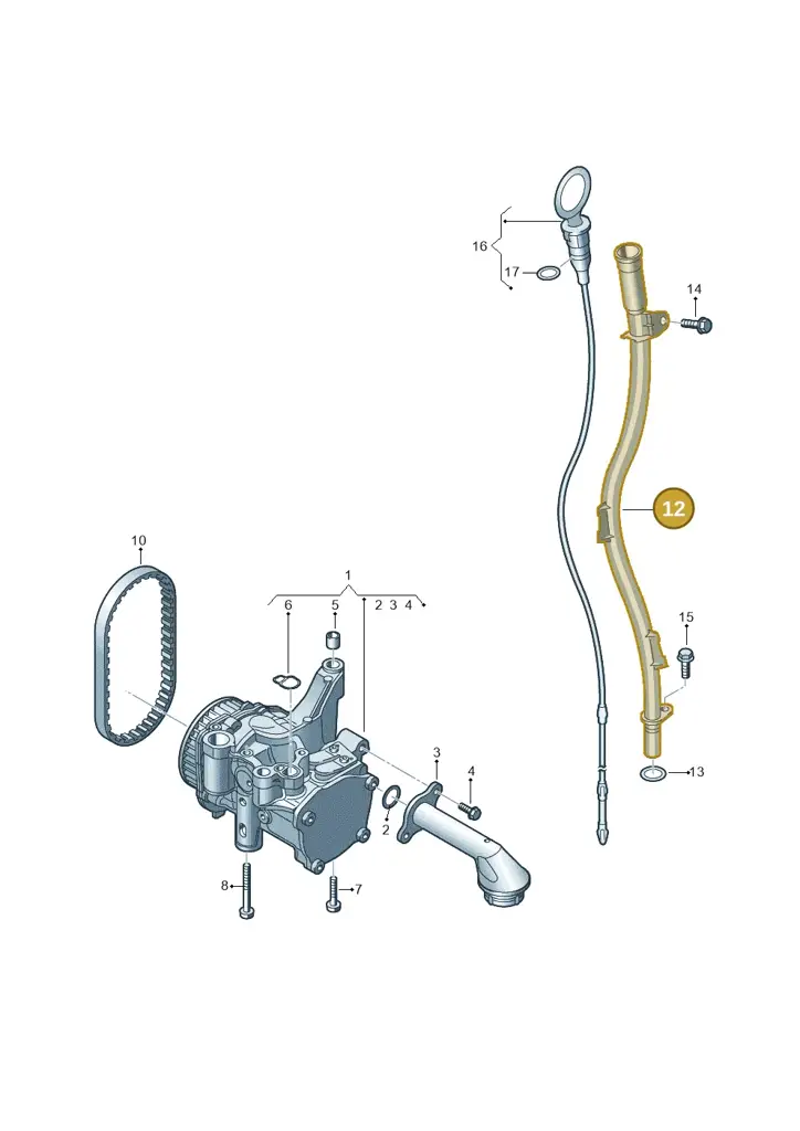 03N103634 — Volkswagen Tiguan 2.0 4Motion (2017-2024) diagram 746115250, position 12