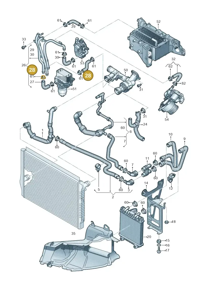 03N121049A — Volkswagen Arteon (2017-2023) diagram 793121410, position 28