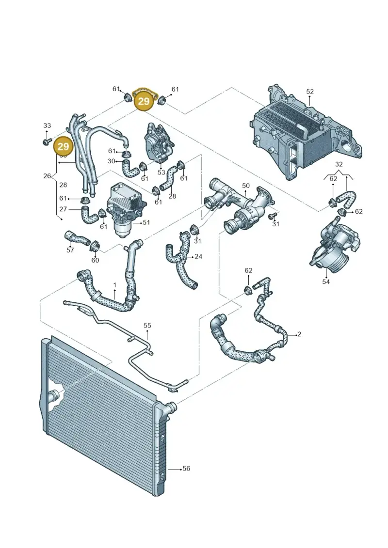 03N121057 — Volkswagen Passat saloon (2014-2024) diagram 793121490, position 29