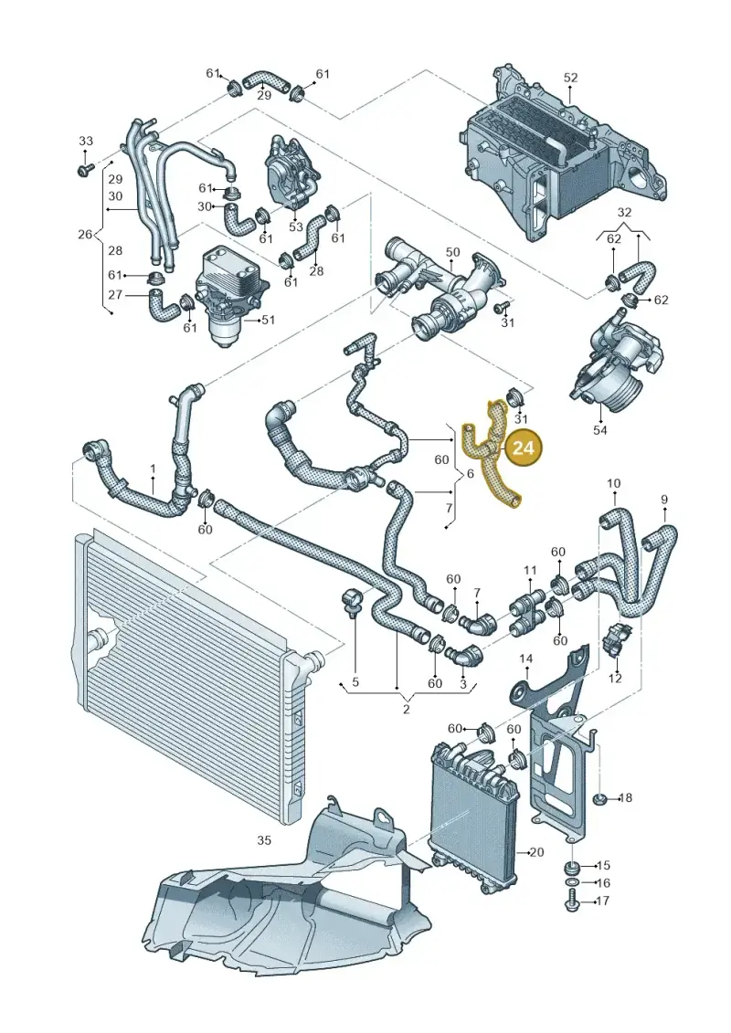 03N122073E — Volkswagen Arteon (2017-2023) diagram 793121410, position 24