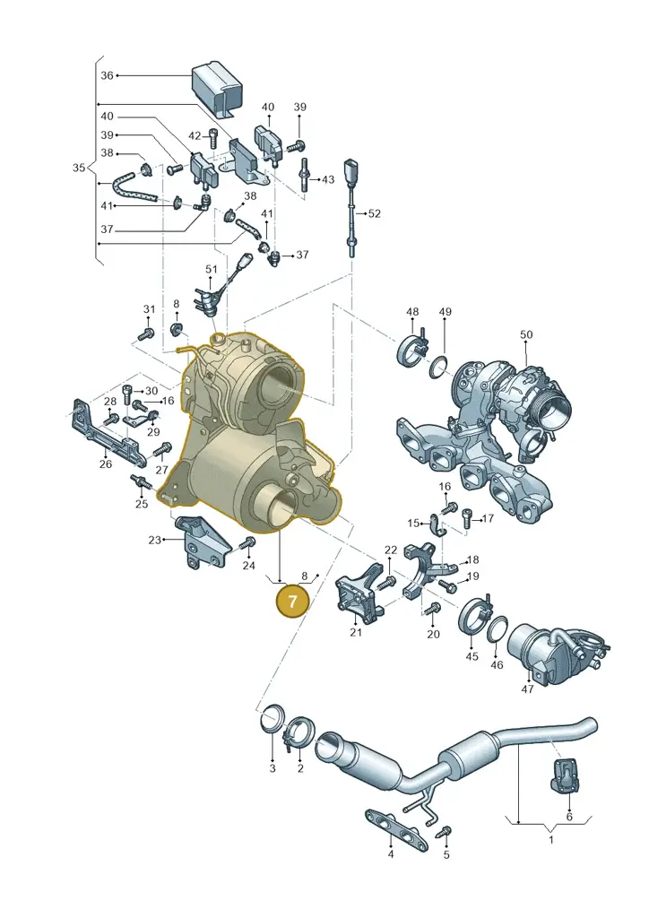 03N131656JX — Volkswagen Arteon (2017-2023) diagram 793253440, position 7