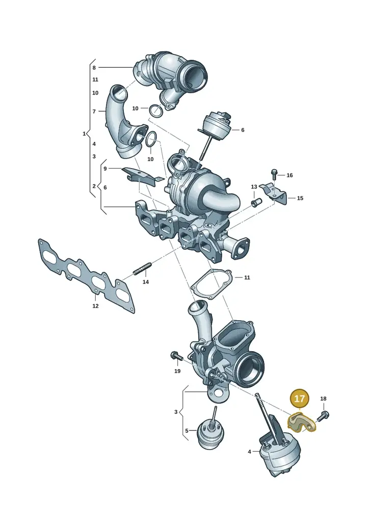 03N145536G — Volkswagen Transport. multivan (2019-2024) diagram 7ep145550, position 17
