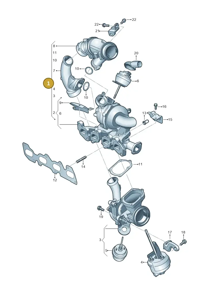03N145704K — Volkswagen MAN TGE 55 (2016-2021) diagram 806145010, position 1