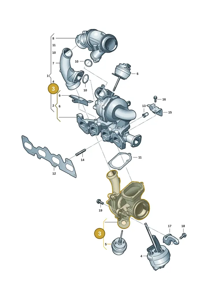 03N145713C — Volkswagen Transport. multivan (2019-2024) diagram 7ep145550, position 3