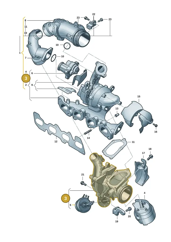 03N145713J — Volkswagen MAN TGE 55 (2016-2021) diagram 7ep145560, position 3