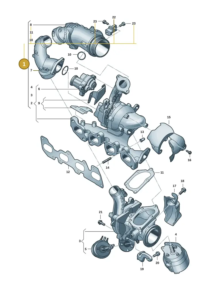 03N145722F — Volkswagen MAN TGE 55 (2016-2021) diagram 7ep145560, position 1