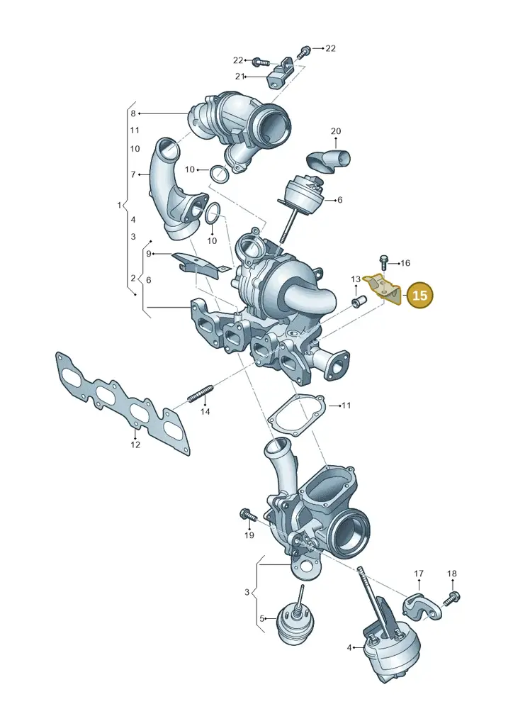 03N145811C — Volkswagen MAN TGE 55 (2016-2021) diagram 806145010, position 15