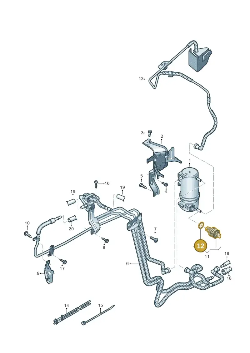 03P103196 — Volkswagen Amarok twin cab (2022-) diagram 894127600, position 12