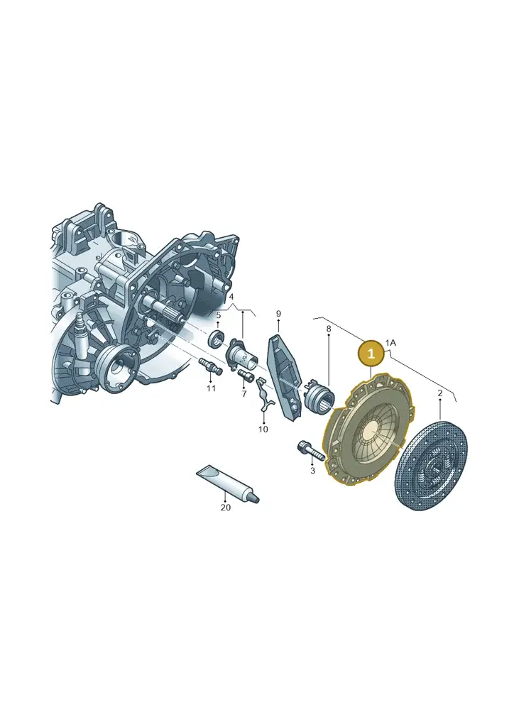 03P141025 — Volkswagen Polo (2012-2014) diagram 672141500, position 1