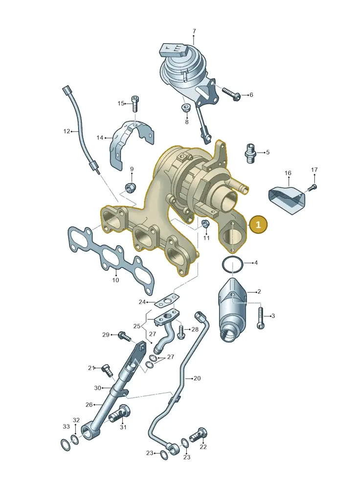 03P253019B — Volkswagen Polo (2012-2014) diagram 672145500, position 1