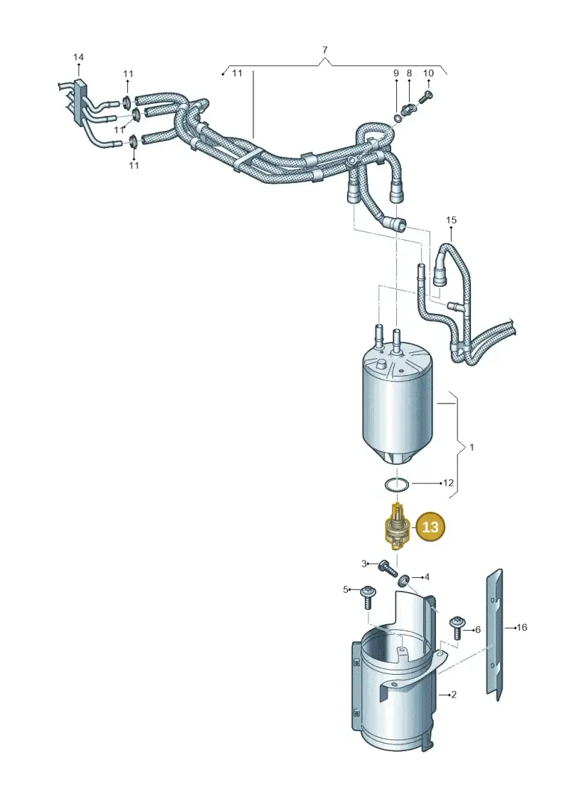 03P907666B — Volkswagen MAN TGE 55 (2016-2021) diagram 806127100, position 13