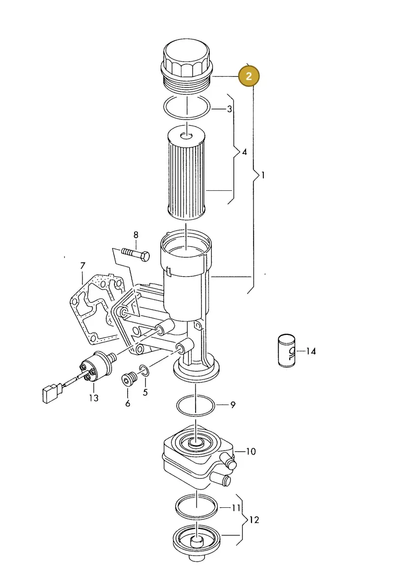 045115433C — Volkswagen MARINE-MOTOR           02> (2002-) diagram 277115700, position 2