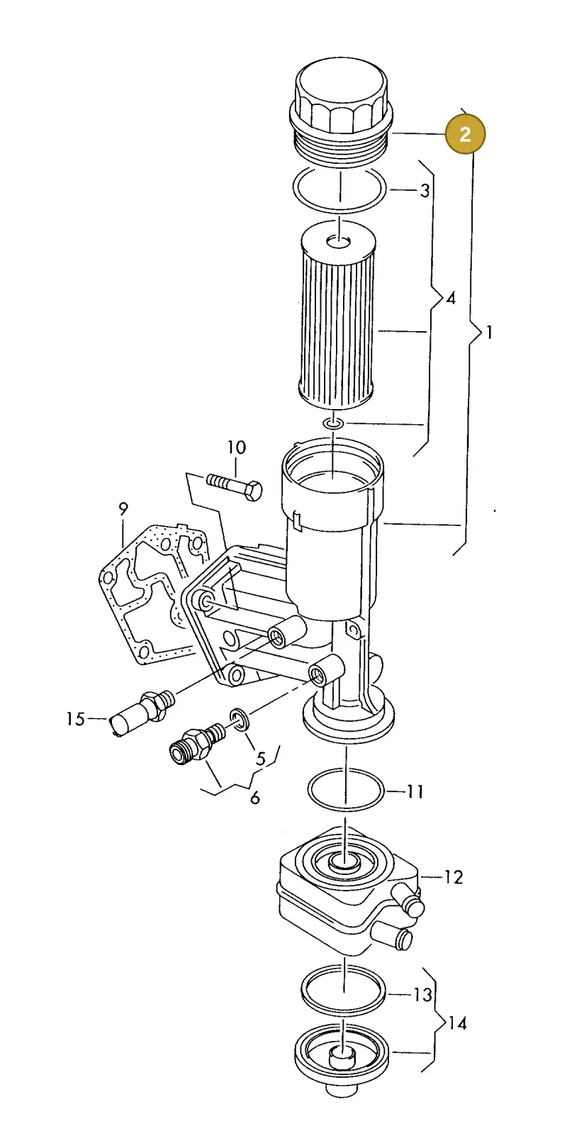045115433C — Volkswagen DIES.-IND.-MOT.1,9>2,0 (1990-2007) diagram 455115500, position 2