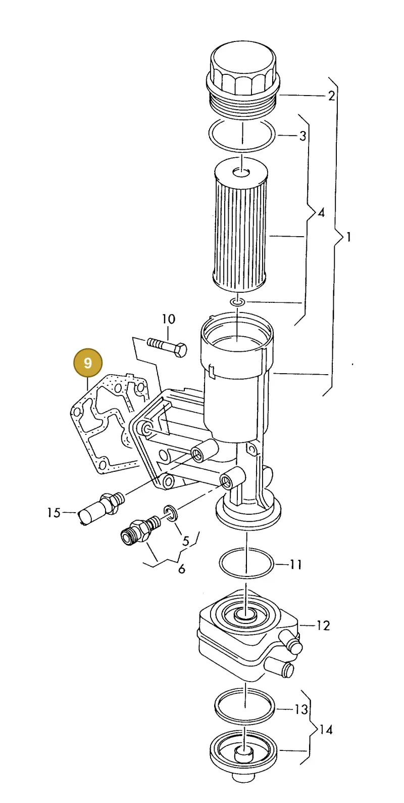 045115441 — Volkswagen DIES.-IND.-MOT.1,9>2,0 (1990-2007) diagram 455115500, position 9