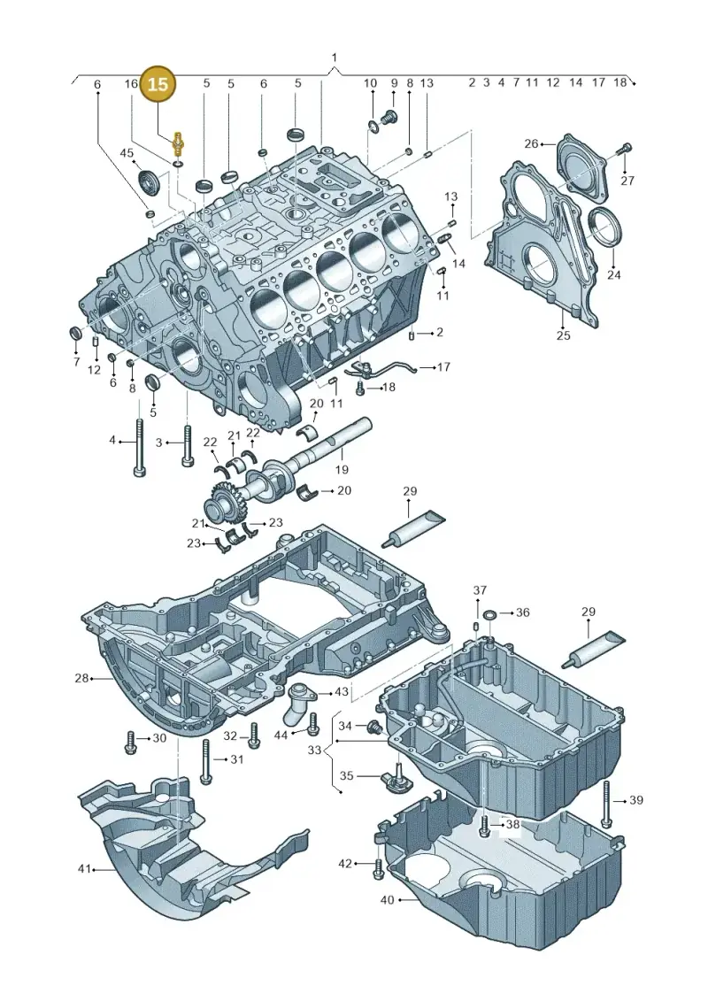 045115677A — Volkswagen Touareg                08> (2007-) diagram 274103300, position 15