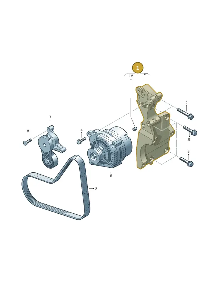 045903141F — Volkswagen Caddy panel van (2008-2010) diagram 409903400, position 1