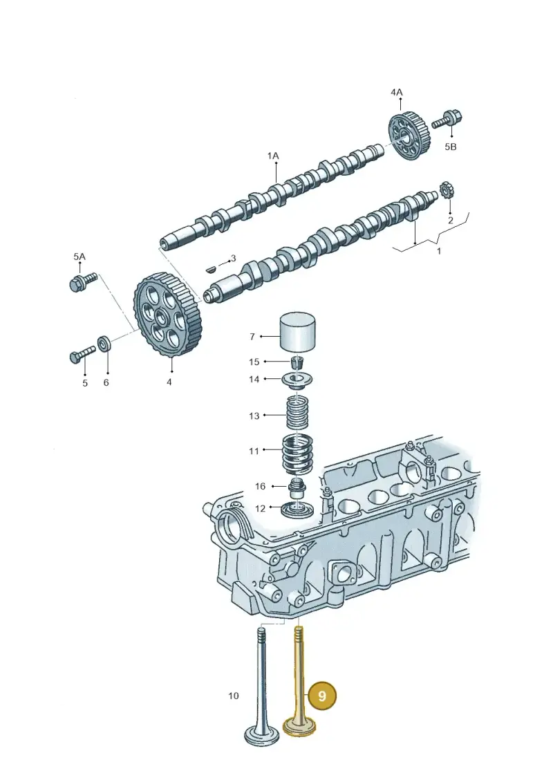 046109601J — Volkswagen LT, LT 4X4 (2003-2006) diagram 117109200, position 9