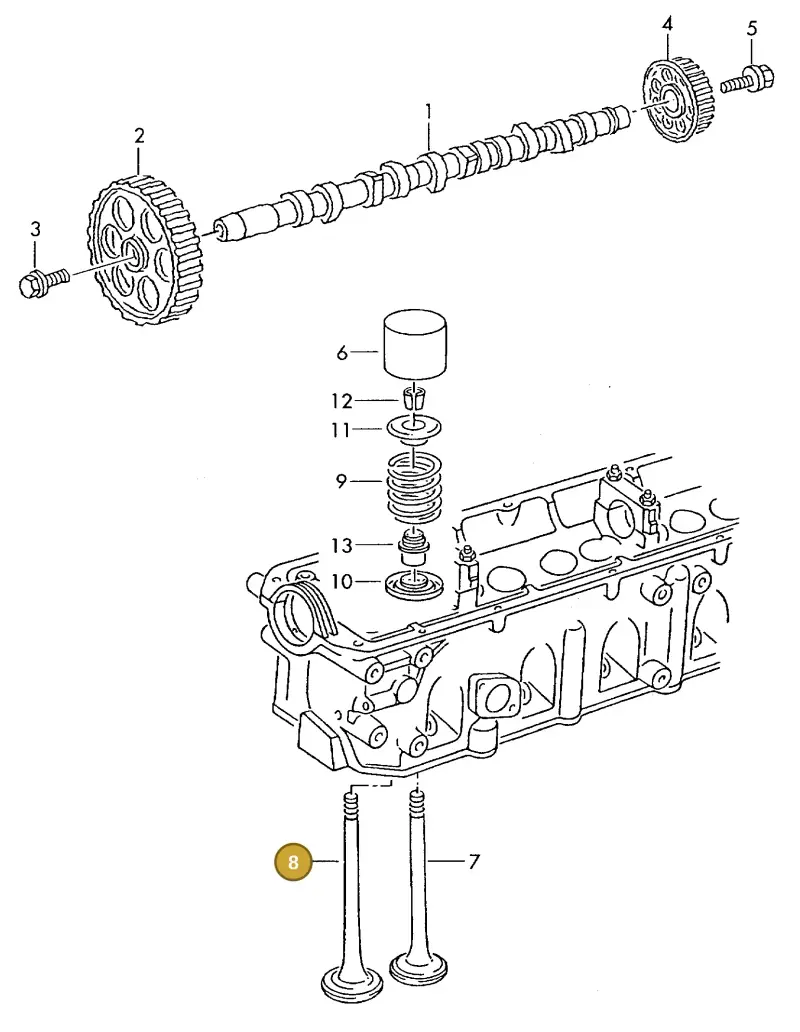 046109611F — Volkswagen MARINE-MOTOR           02> (2002-) diagram 277109200, position 8