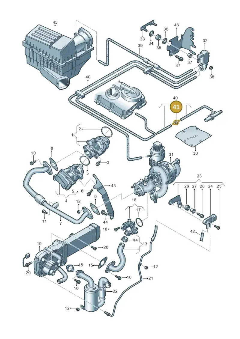 046905291A — Volkswagen New beetle (2011-2016) diagram 649131450, position 41