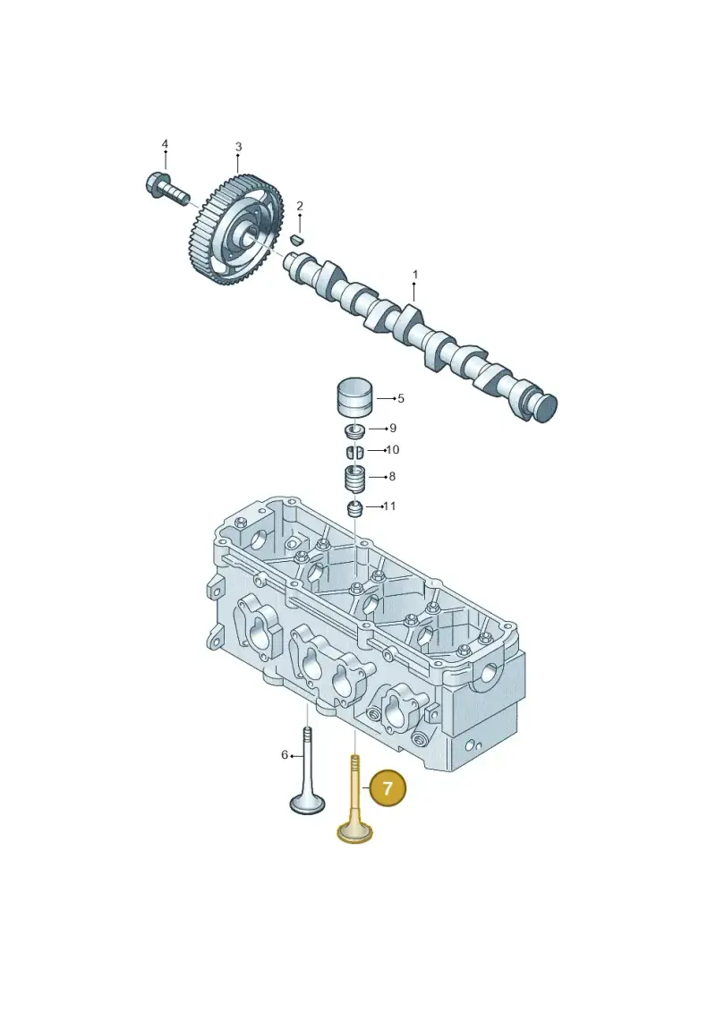 048109611B — Volkswagen Caddy Maxi Kombi (2010-2015) diagram 477109250, position 7