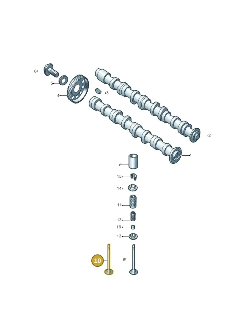 048109611B — Volkswagen Jetta (2014-2017) diagram 789109260, position 10