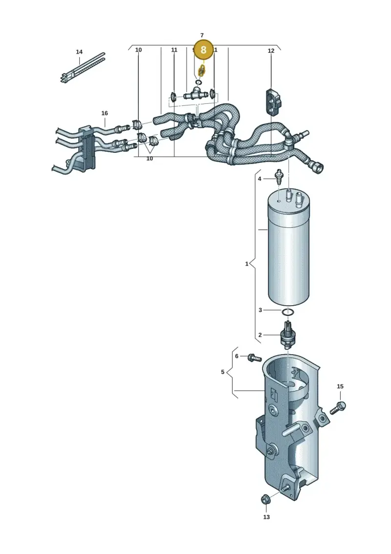 04B906054H — Volkswagen Transport. multivan (2019-2024) diagram 7fp127000, position 8
