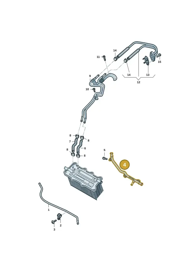04C121070B — Volkswagen Taigo (2021-2024) diagram 2f0121215, position 4