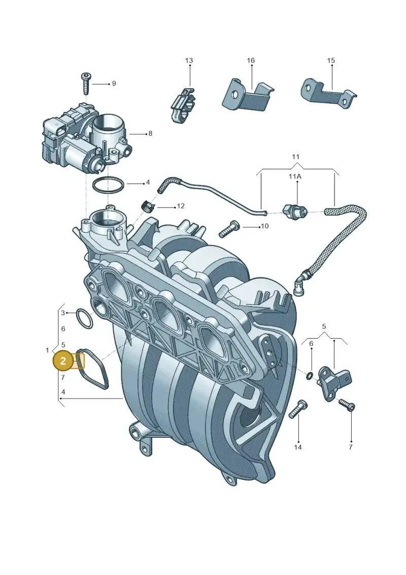 04C129717C — Volkswagen Up! 1.0 TSI (2013-2017) diagram 559133000, position 2