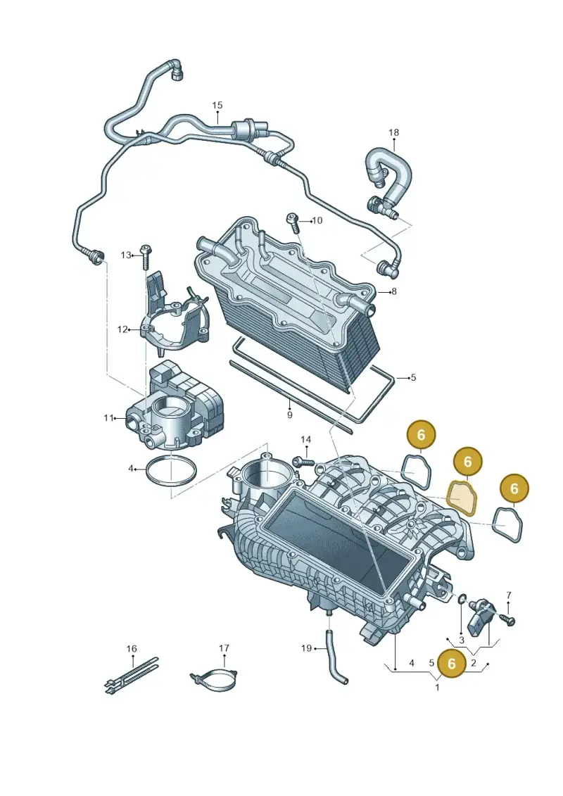 04C129717C — Volkswagen Nivus (2020-) diagram 773133050, position 6