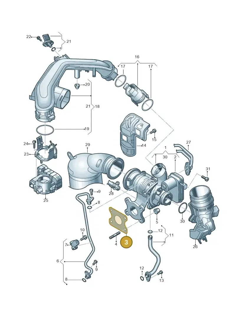 04C253039C — Volkswagen Polo 1.0 BlueMotion (2017-2024) diagram 773145390, position 3