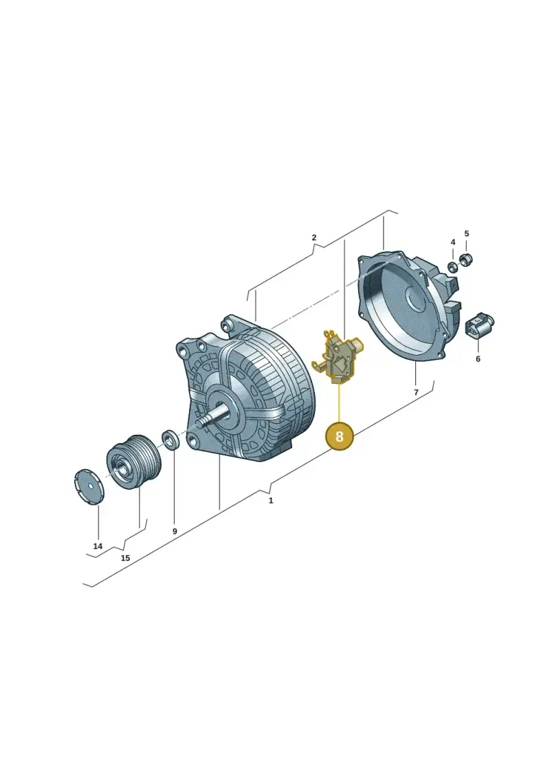 04C903803B — Volkswagen Taos 1.4 (2021-2023) diagram 2gm903000, position 8