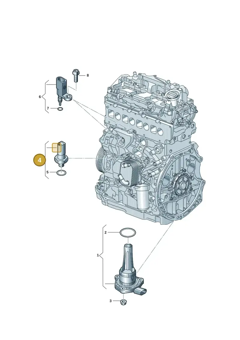 04C906060C — Volkswagen Passat estate (2023-) diagram 907660008, position 4