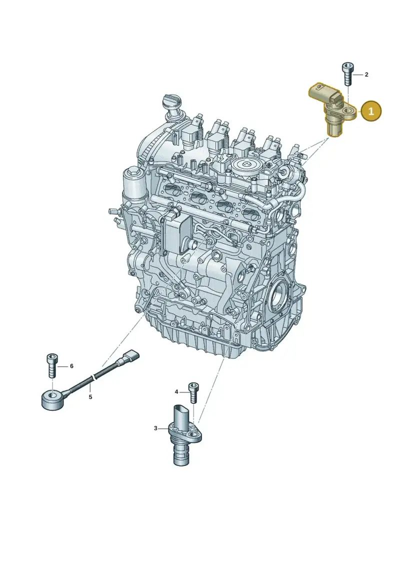 04C907601K — Volkswagen Tiguan 2.0 (2023-) diagram 907601005, position 1