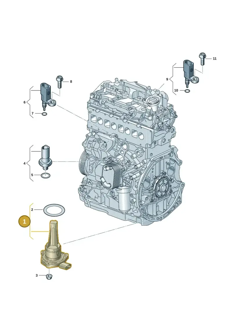 04C907660A — Volkswagen Passat estate (2023-) diagram 907660013, position 1