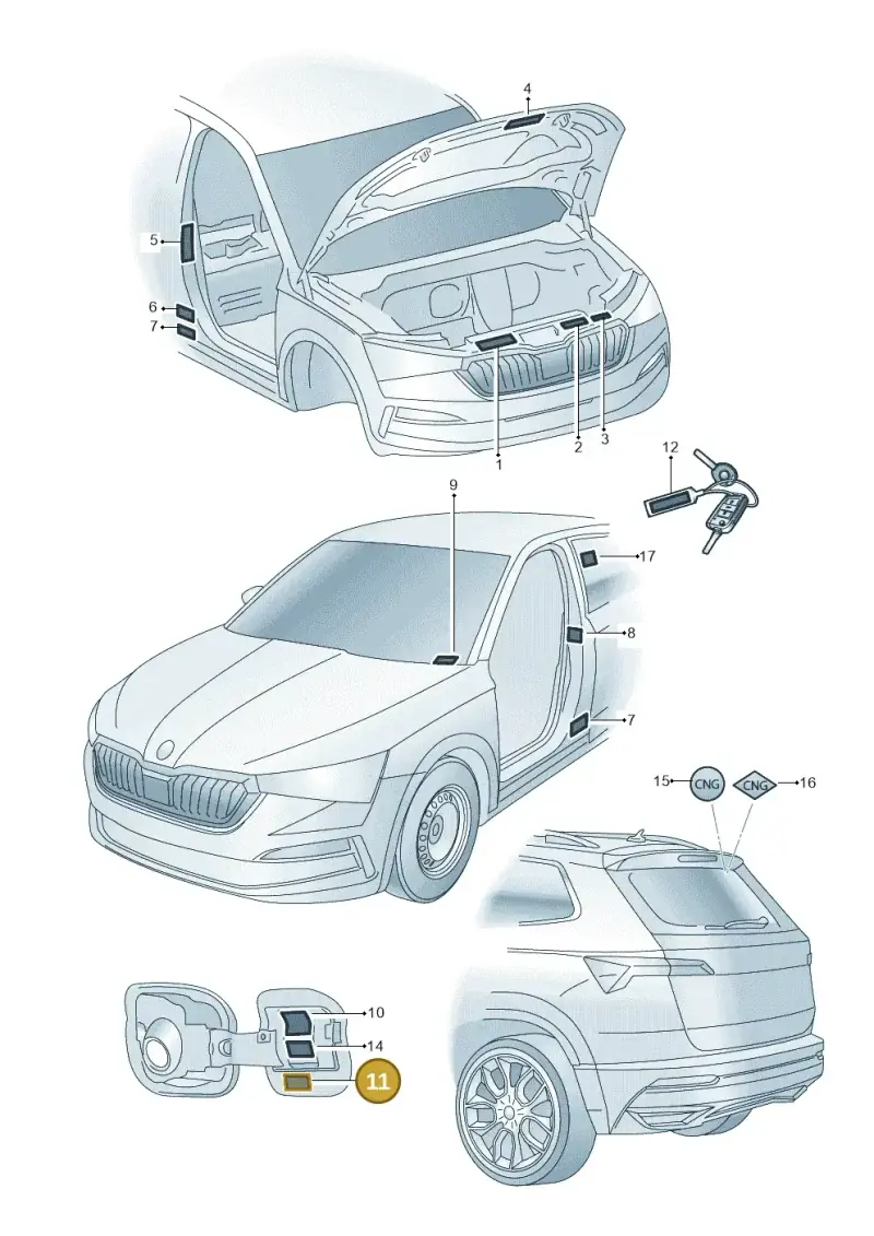 04E010012AC — Skoda Kamiq (2019-2020) diagram 584010000, position 11