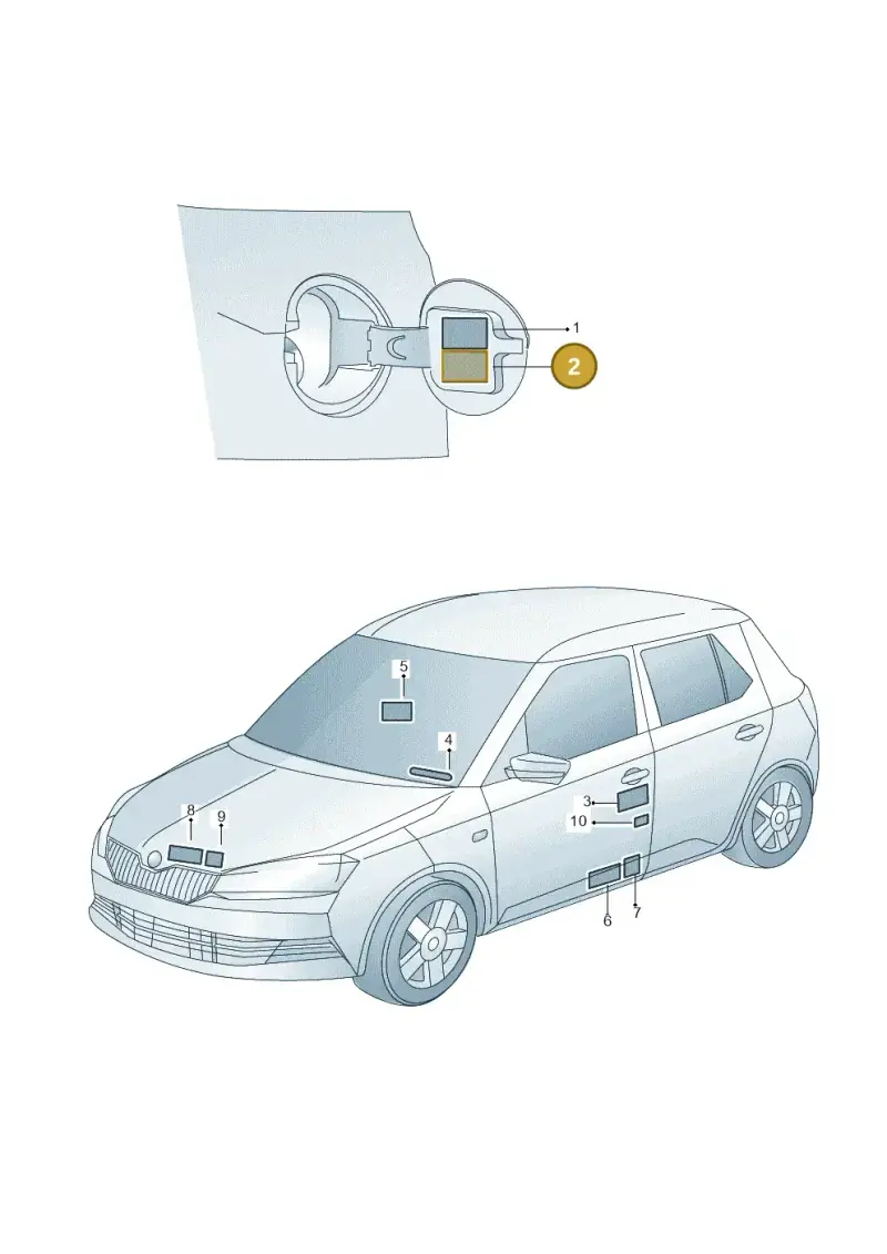 04E010012S — Skoda Fabia (2014-2022) diagram 797011200, position 2