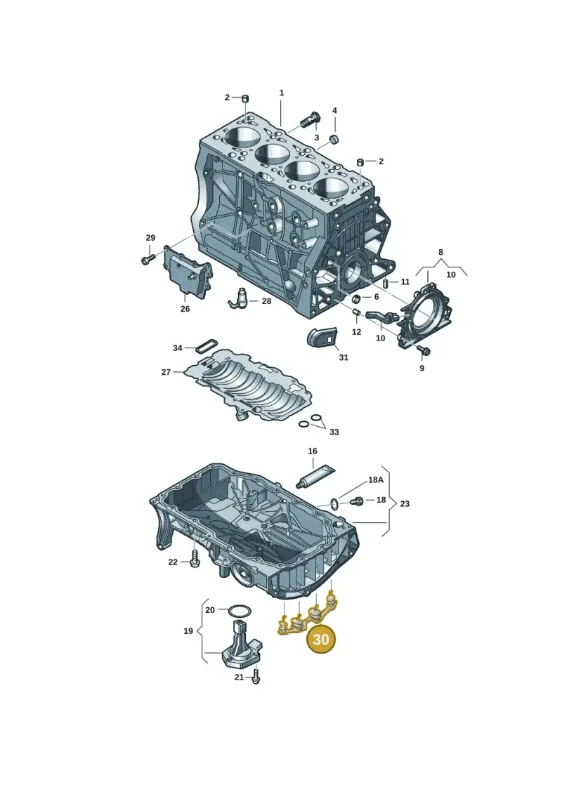 04E103033D — Volkswagen Caddy Maxi Kombi (2020-2024) diagram 827103018, position 30