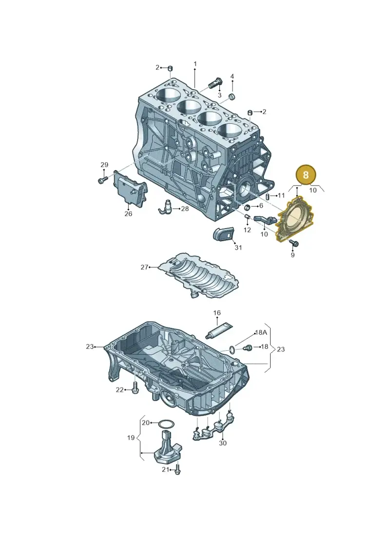 04E103170Q — Volkswagen Tiguan 2.0 4Motion (2017-2024) diagram 827103070, position 8