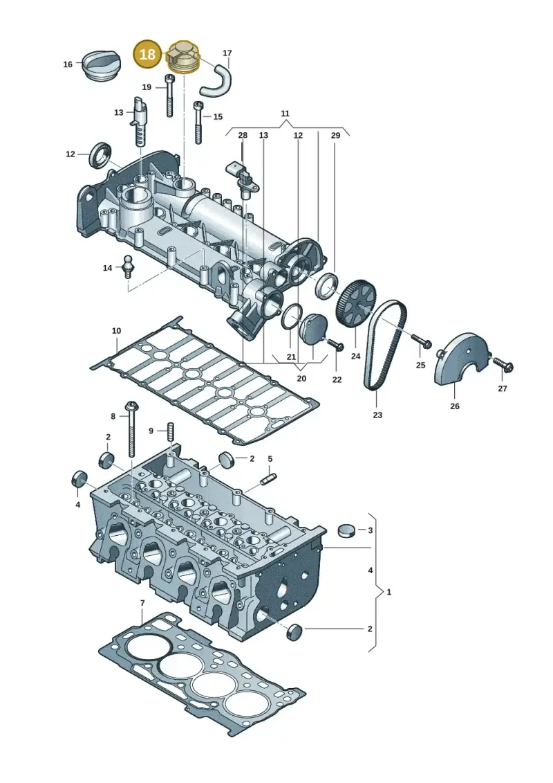 04E103175 — Volkswagen Caddy Maxi Kombi (2020-2024) diagram 62x103020, position 18