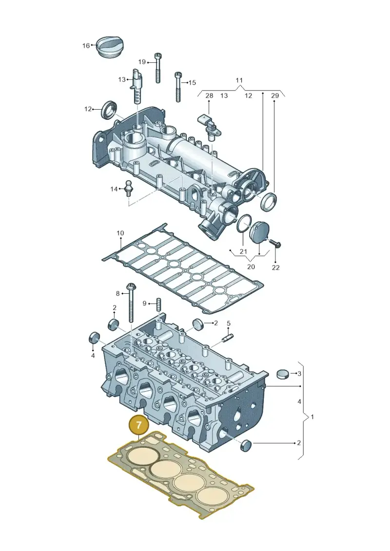 04E103383AM — Volkswagen Multivan (2021-) diagram 837103410, position 7