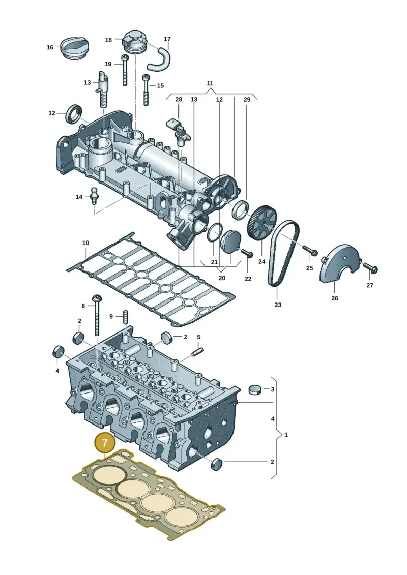 04E103383BT — Volkswagen Caddy Maxi Kombi (2020-2024) diagram 62x103020, position 7