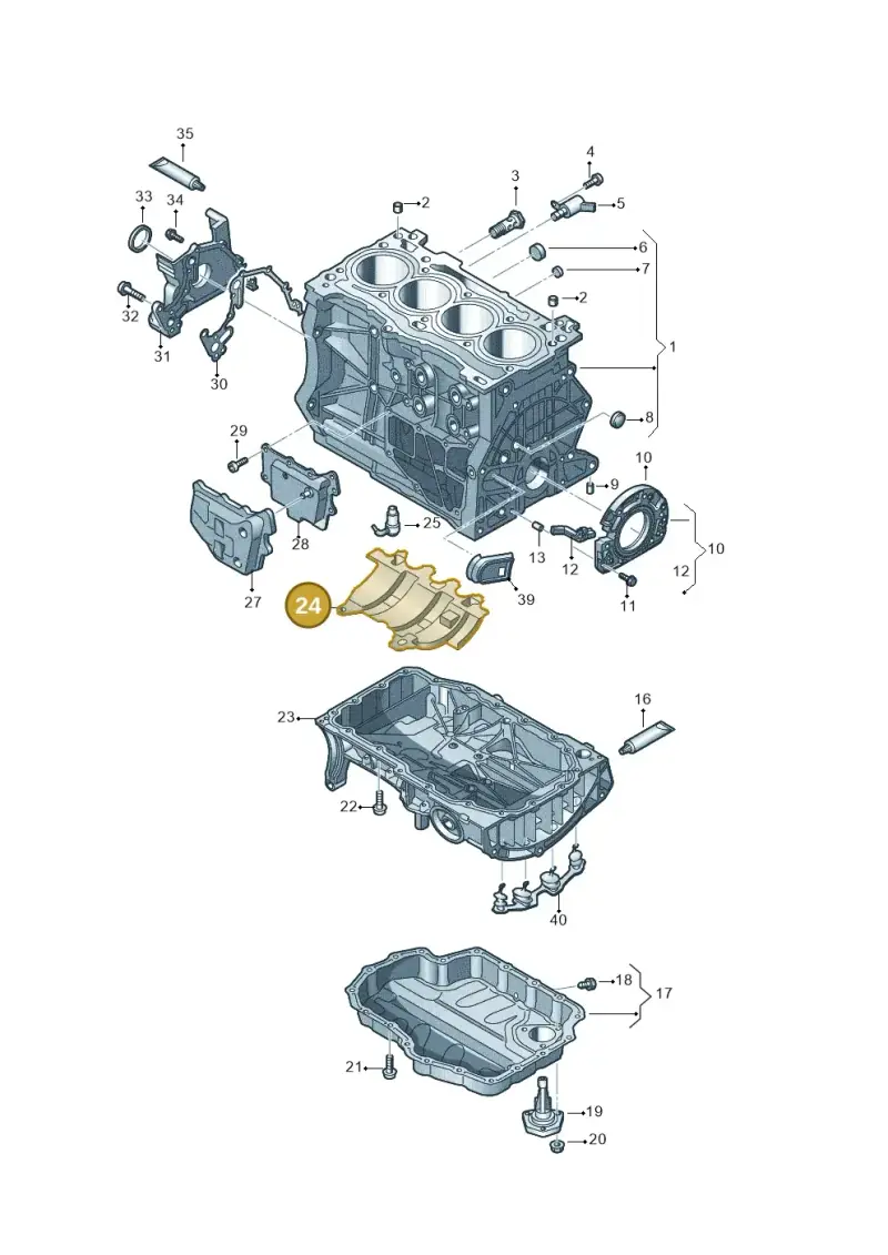 04E103623S — Volkswagen Multivan (2021-) diagram 5h0103006, position 24