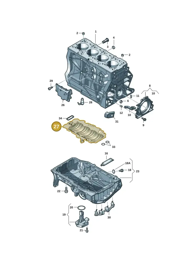 04E103623T — Volkswagen Caddy Maxi Kombi (2020-2024) diagram 827103018, position 27